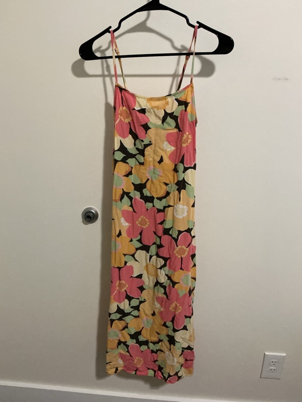 Floral Slip Dress with Pink & Yellow Blooms Billabong Size Small EUC